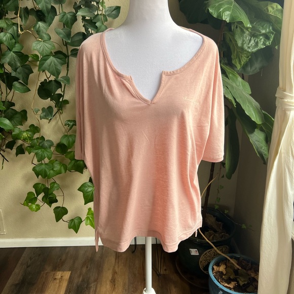 AUGUST INK Pink Choose Happy Loose Fit T Shirt | M/L - Picture 1 of 9